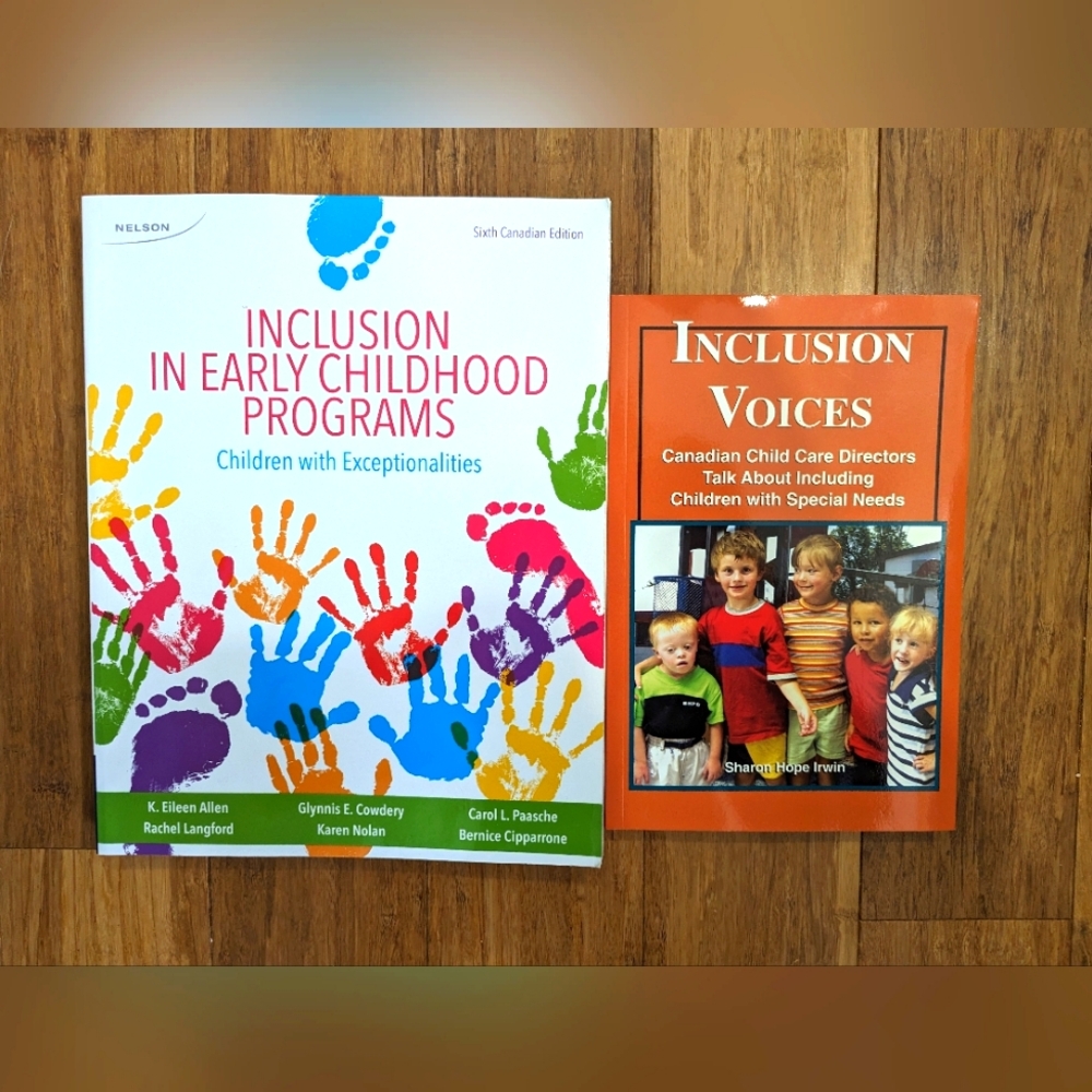 Inclusion books. Early childhood education. Exceptionalities. EUC.